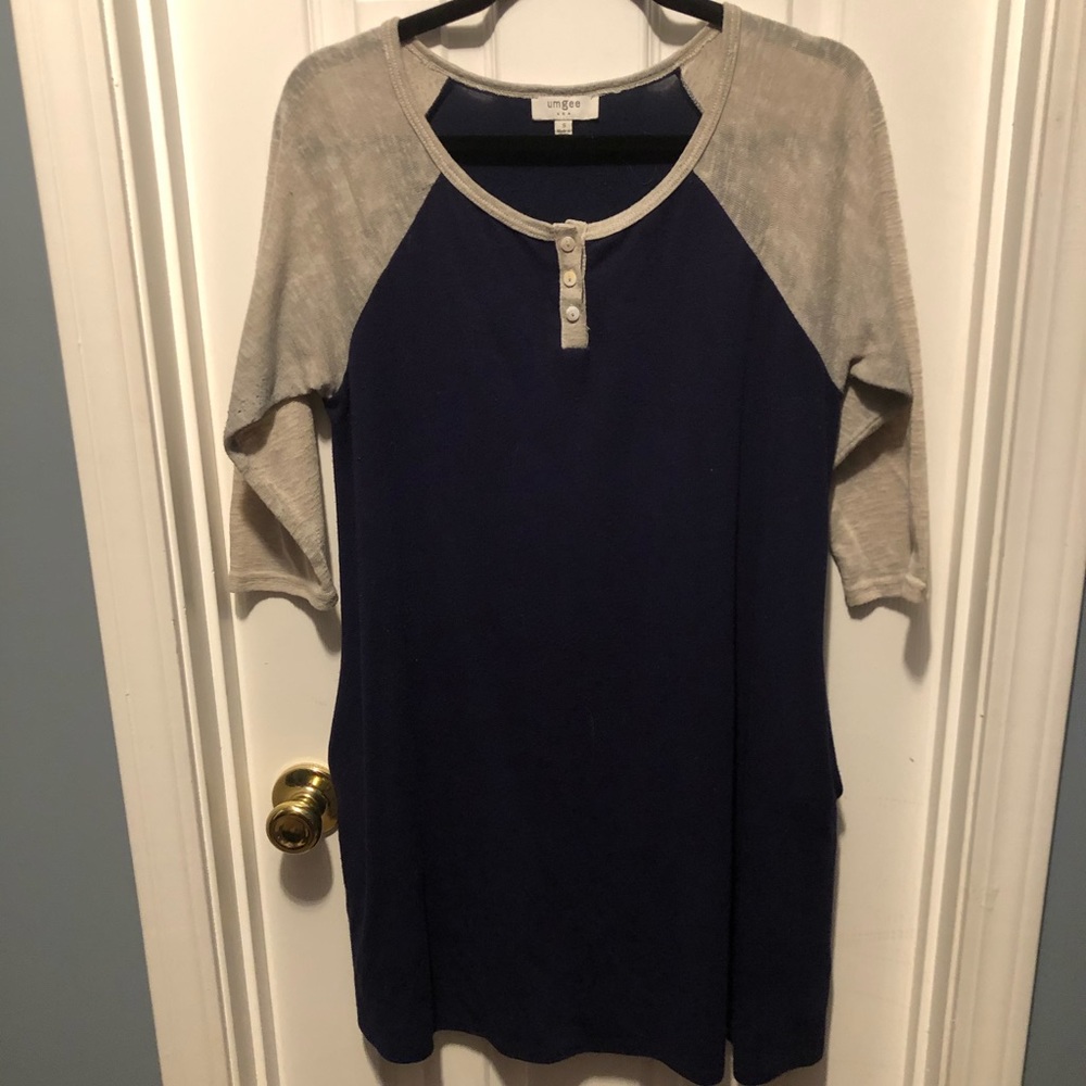 UmGee pocket dress with raglan sleeves